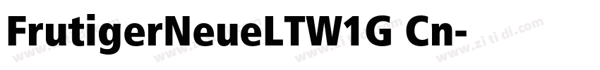 FrutigerNeueLTW1G Cn字体转换